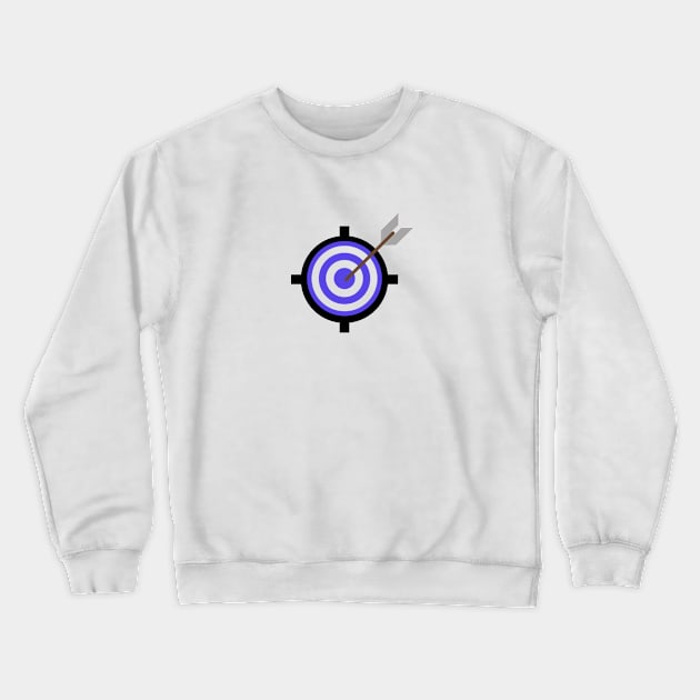 purple black target design Crewneck Sweatshirt by Artistic_st